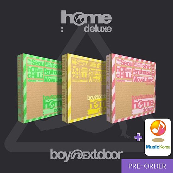 {PRE-ORDER} BOYNEXTDOOR - 1st Studio Album Repackage [HOME: DELUXE] (Standard Ver.) + MusicKorea fotokartīte